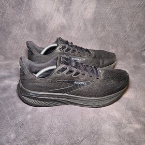 Brooks Ghost 17 Running Shoes Mens Sz 9 Athletic Sneakers Trainers Black.